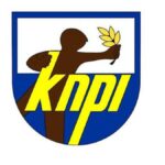 KDPI logo: blue shield with a brown figure offering an olive branch and bold yellow 'KDPI' lettering