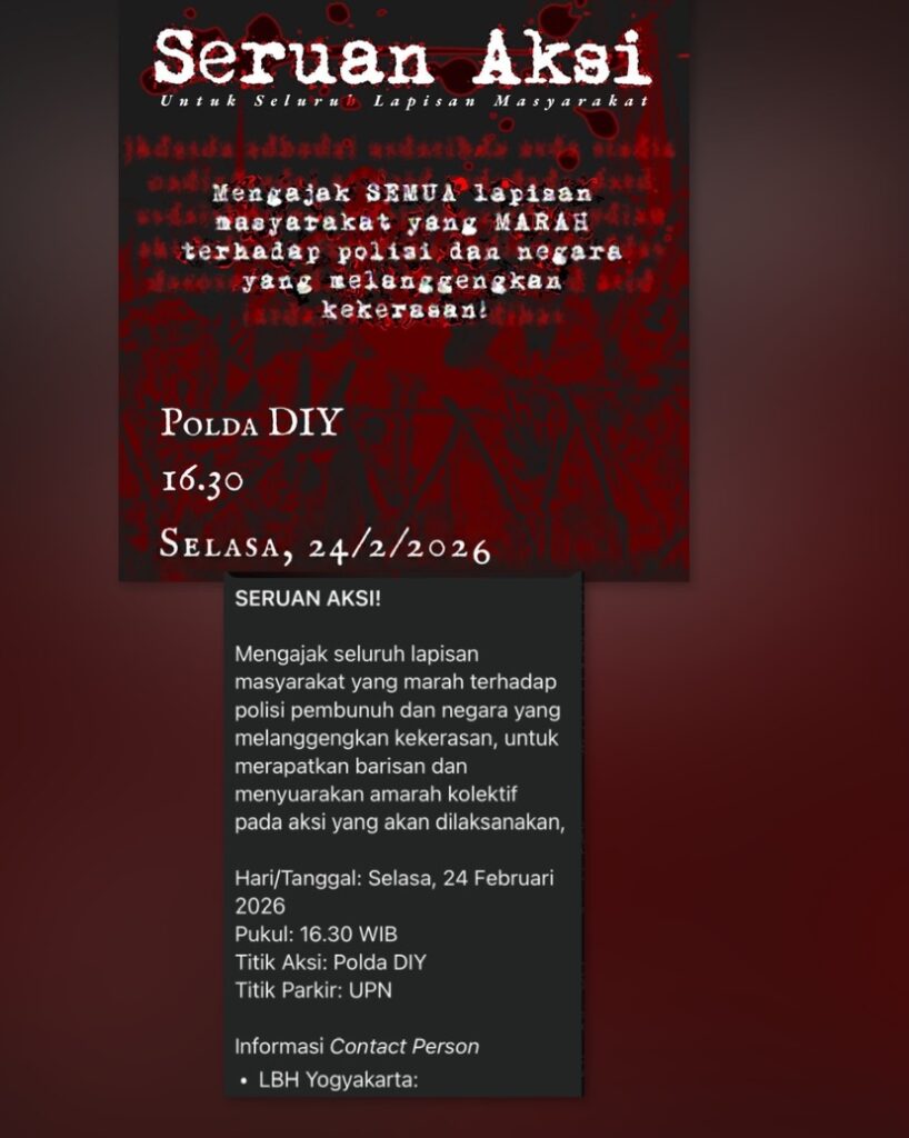 Demo Polda DIY Cantumkan Pamflet LBH, Ketua LBH Tak Tahu Rencana Aksi