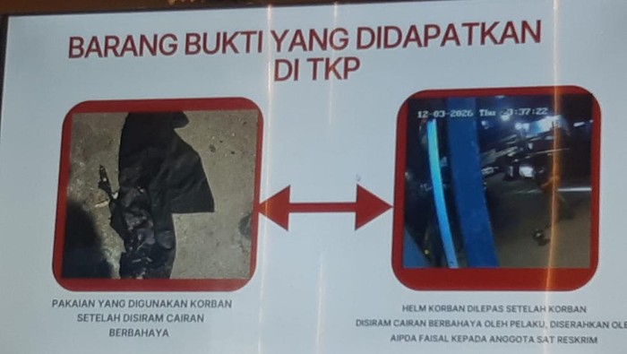 Kasus Penyiraman Andrie Yunus, Polisi Temukan Helm Melepuh dan Baju Meleleh